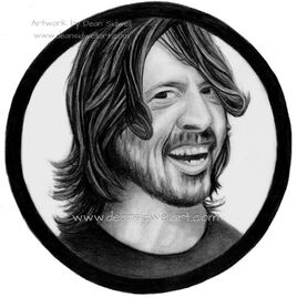 Dave Grohl with a cheeky grin on his face. It was fun to draw. Size A4 (29.7 x 21cm) drawn on Smooth Bristol board, using various grades of pencil from 2H to 7B, blending stumps, tissues, cotton buds & erasers.